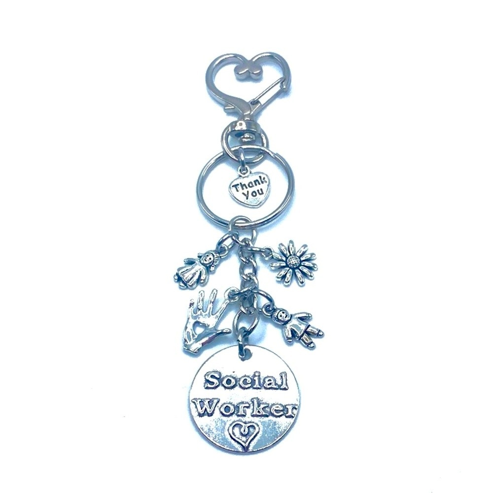 Social Worker Keychain Bag Charm